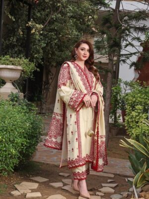 Aneela's Dhanak Embroided Dress