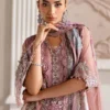 Luxury Maria B Embroidered Chiffon MPC-25-105-Tea Pink